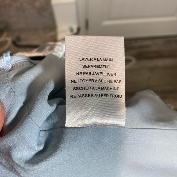 Sau Lee Jodie Blouse in Silver blue - Picture 8 of 12